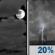 Tuesday Night: Mostly Cloudy then Slight Chance Showers And Thunderstorms