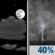 Friday Night: Partly Cloudy then Chance Showers And Thunderstorms
