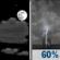 Friday Night: Showers and thunderstorms likely after 1am. Partly cloudy, with a low around 70. Chance of precipitation is 60%. Friday Night: Partly Cloudy then Showers And Thunderstorms Likely