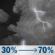 Thursday Night: Showers and thunderstorms likely. Mostly cloudy, with a low around 63. Chance of precipitation is 70%. Thursday Night: Showers And Thunderstorms Likely