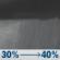 Thursday Night: A chance of rain showers. Mostly cloudy, with a low around 58. Chance of precipitation is 40%. New rainfall amounts less than a tenth of an inch possible. Thursday Night: Chance Rain Showers