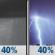 Friday Night: A chance of rain showers before 1am, then a chance of showers and thunderstorms. Mostly cloudy, with a low around 53. Chance of precipitation is 40%. New rainfall amounts less than a tenth of an inch possible. Friday Night: Chance Rain Showers