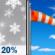 Monday: Slight Chance Light Snow then Sunny