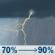 Tuesday: Showers and thunderstorms. Mostly cloudy. High near 77, with temperatures falling to around 71 in the afternoon. North northeast wind 5 to 12 mph. Chance of precipitation is 90%. New rainfall amounts between three quarters and one inch possible. Tuesday: Showers And Thunderstorms